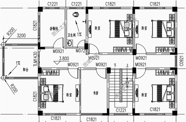 简单农村自建房子设计图,有阳台有露台,看完你还想在城市买房吗