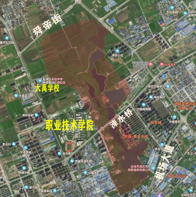 运城尧梦湖湿地公园开始建设位置在哪大概范围多大