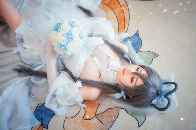 洛天依花嫁cosplay,超可爱