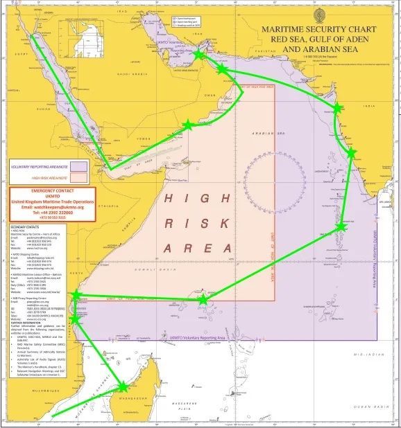 【中远保险经纪】us marad更新几内亚湾,红海/亚丁湾和波斯湾安全警示