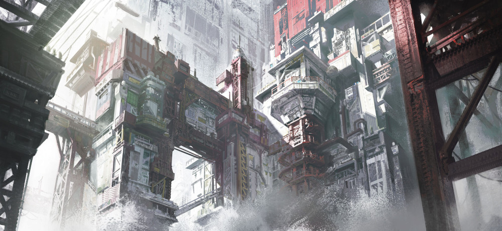 一组画面震撼的科幻场景插画作品欣赏!想象力可谓十分