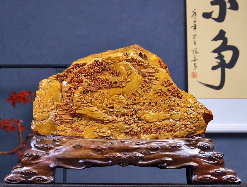 中国最传统的田黄石已经作为一种新兴的礼品形式受到了年轻人的喜爱