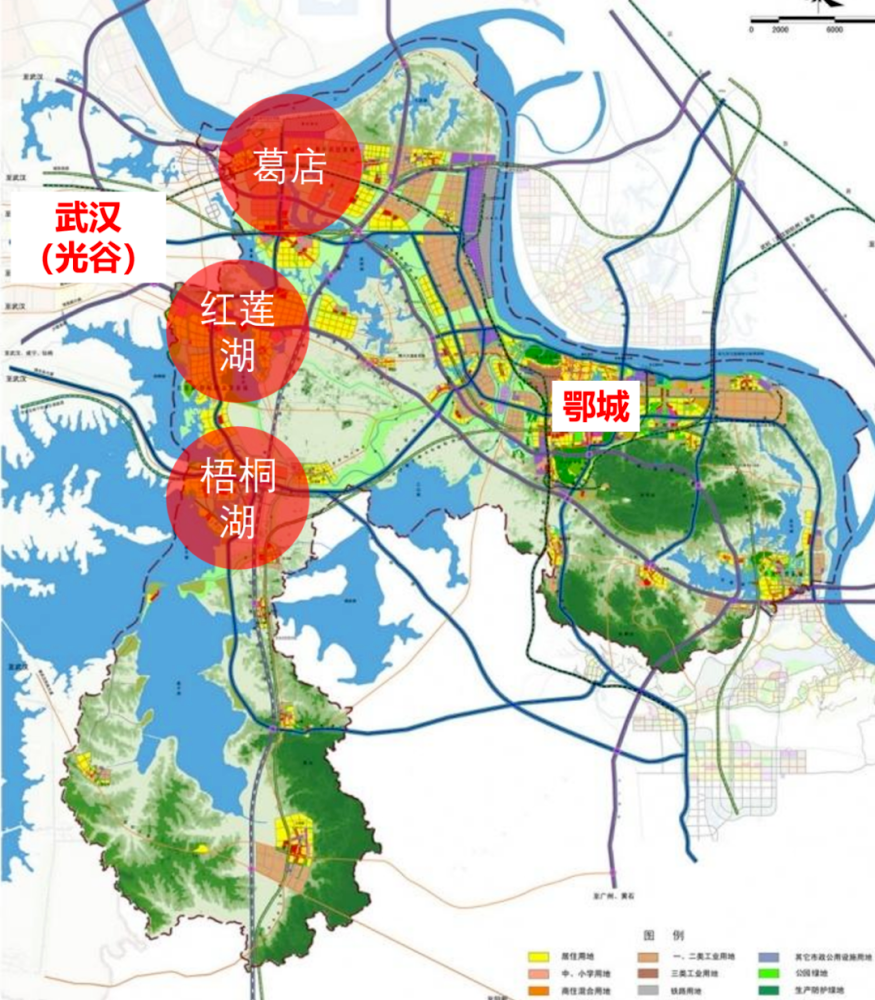 规划; 3,将积极推进红莲湖轨道交通(武汉地铁30号线鄂州红莲湖段)纳入