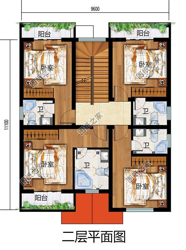 47米(含屋顶); 设计功能: 一层户型:客厅,小厅,厨房,餐厅,卧室,卫生间