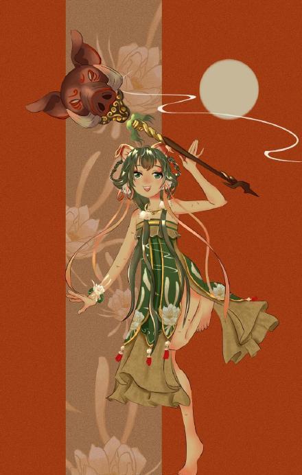 古风生肖拟人化,兔有点像小舞,猪和羊变美女完全让人