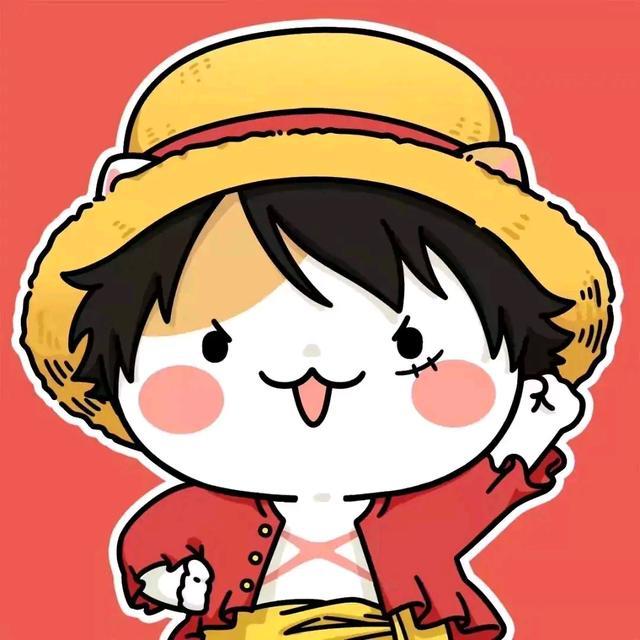 海贼王草帽团猫咪头像分享,山治倒着叼棒棒糖,索隆耳环变发卡
