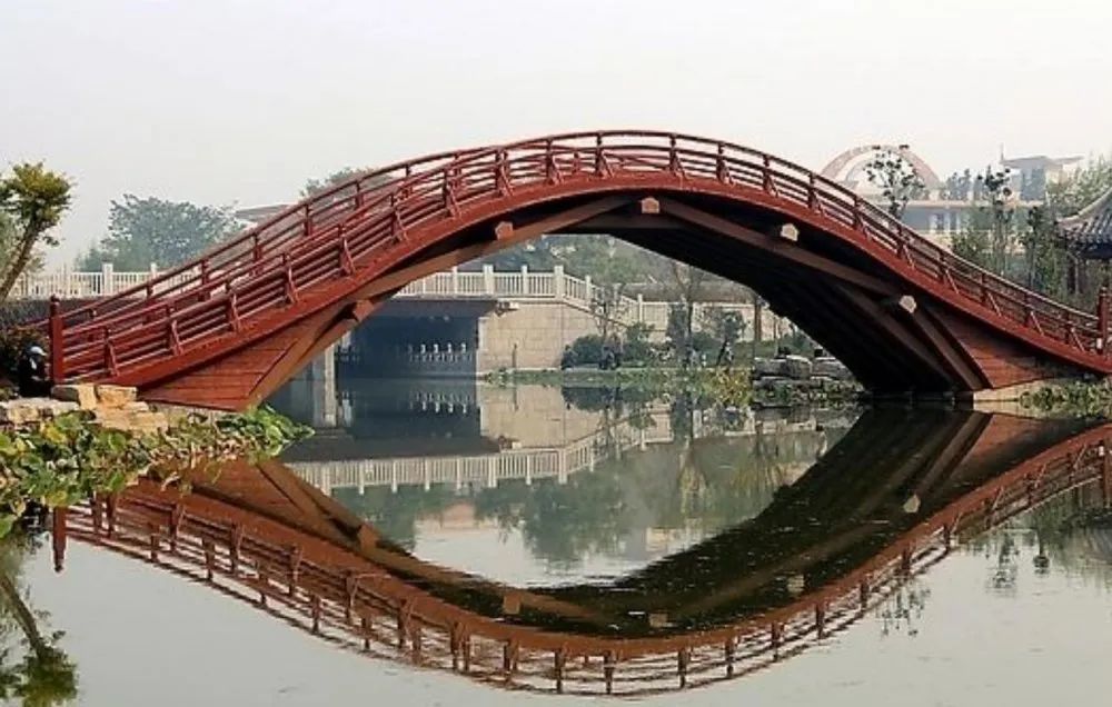 中国建筑奇迹:无钉无铆无桥墩的中国木拱桥