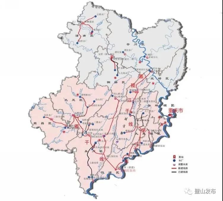 家各规划一个较大规模的供水水厂,实现璧山供水全覆盖,解决工程性缺水