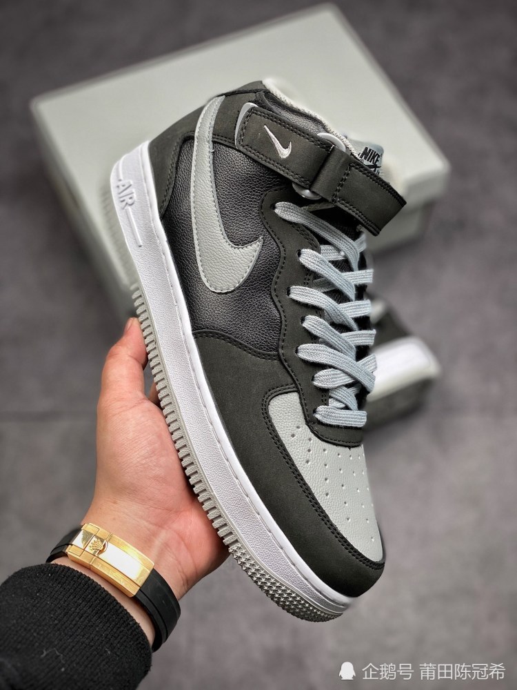 nike air force1 结构主义风格 影子灰高帮