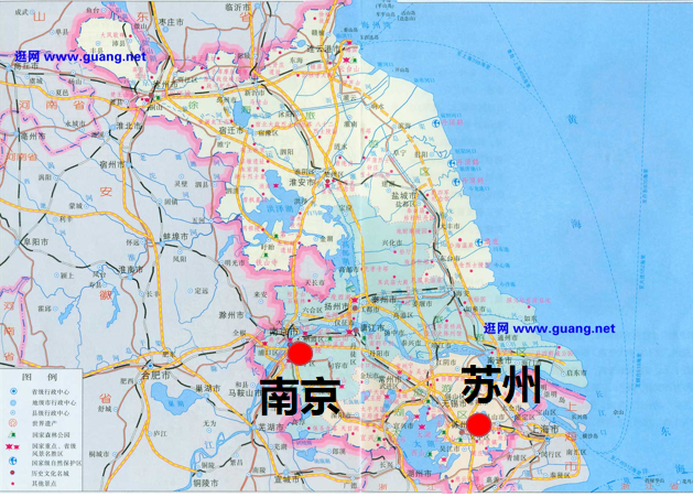 江苏省地图