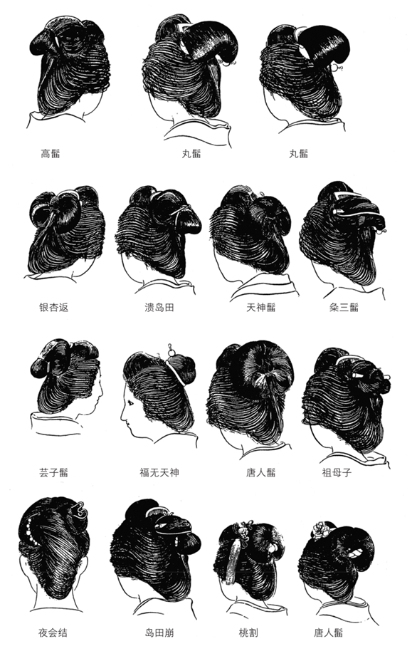 你的发型就是你的地位日本古代男女发型大赏