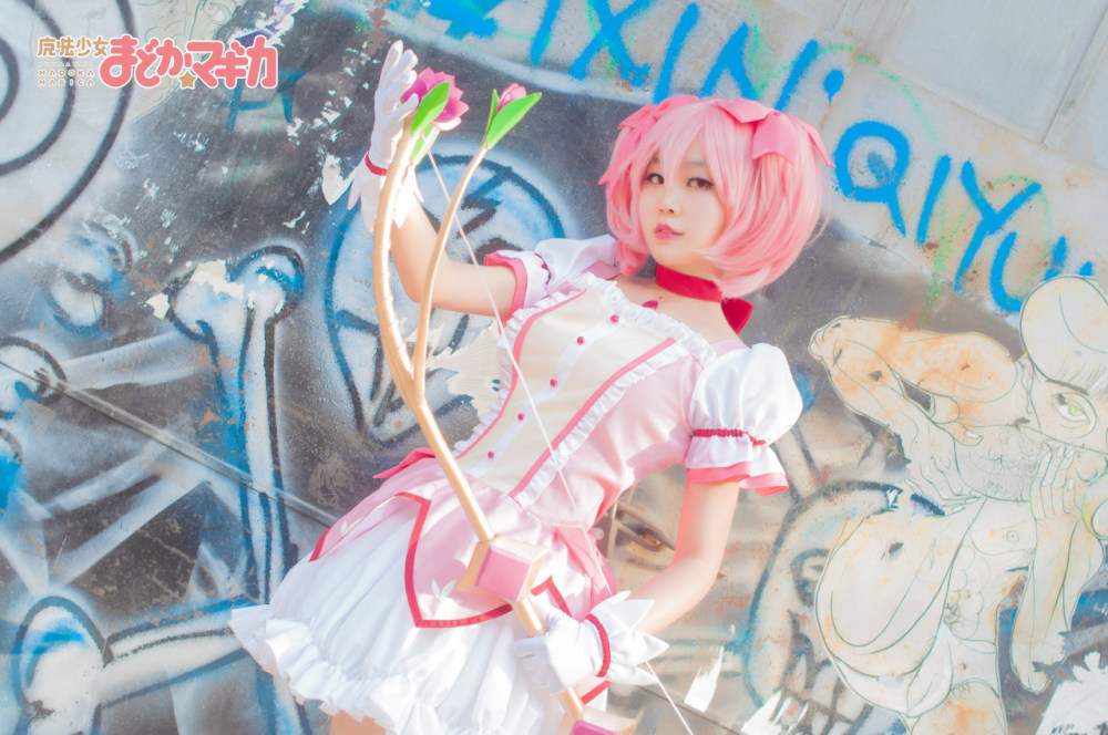 魔法少女小圆鹿目圆cosplay