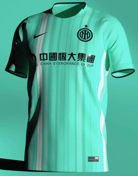 国米新赛季概念球衣出炉!融入新logo&胸前广告为恒大
