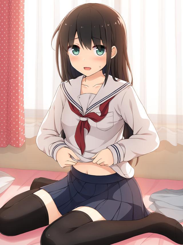 二次元分享-让人砰砰心动的水手服美少女