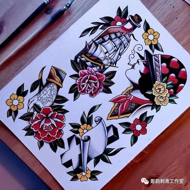 《old school—美式纹身/遇见是福气,不遇见也是.