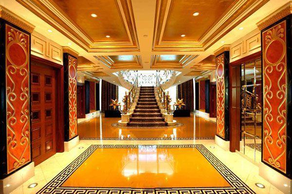 参观迪拜10万一晚的总统套房,装修像宫殿,墙面都是土豪的味道