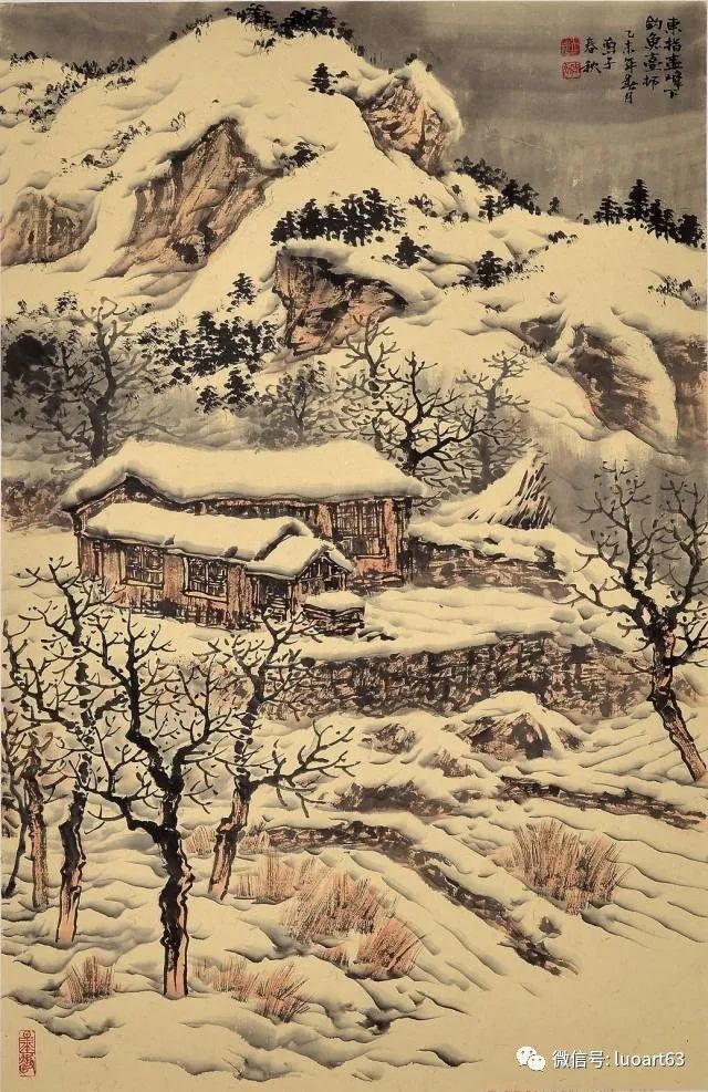 国画技法|冰雪山水的画法