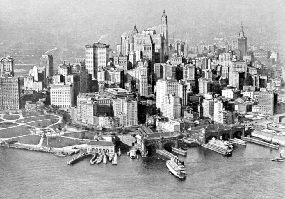 20张上世纪初的纽约老照片从帝国大厦俯瞰纽约全景纸醉金迷