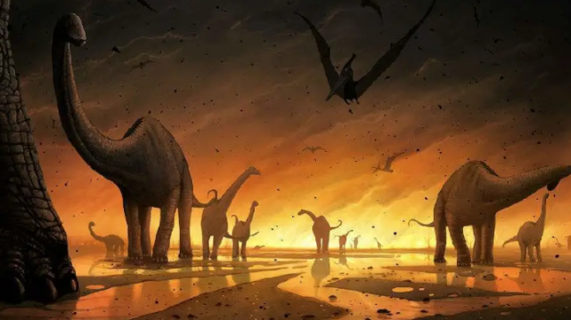 据各种推测,地球当时爆发一场大灾难,恐龙们的世界末日来临 ,它们无