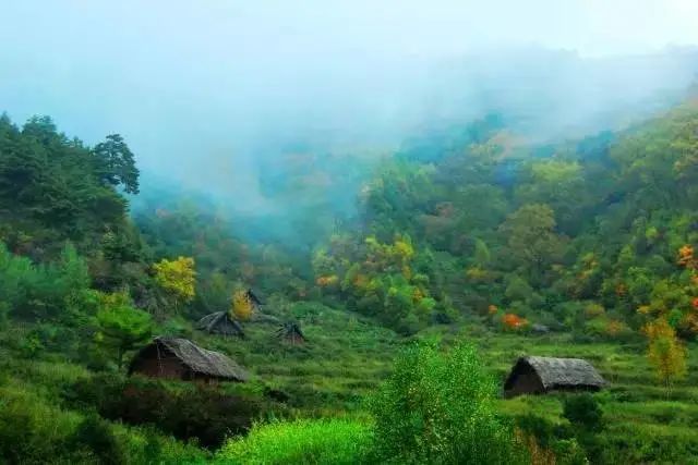 深山竹林有炊烟,半间茅屋半边田,世人只见春花景,不知