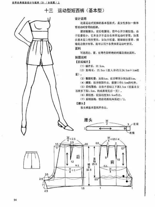 服装设计|12款裙裤的服装制版裁剪图!