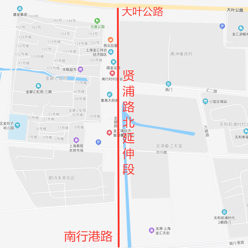 好消息!贤浦路北延伸段通车啦