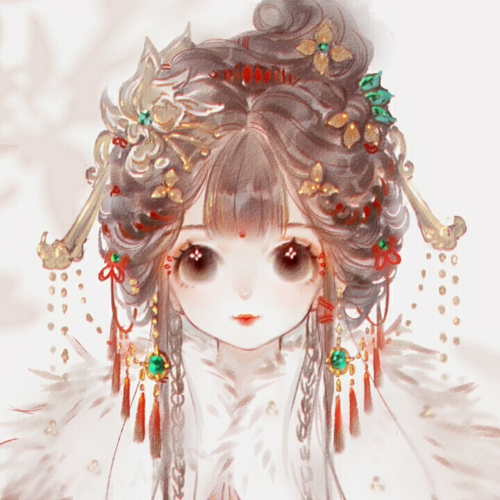 精选66张古风手绘风女生头像,好好看鸭