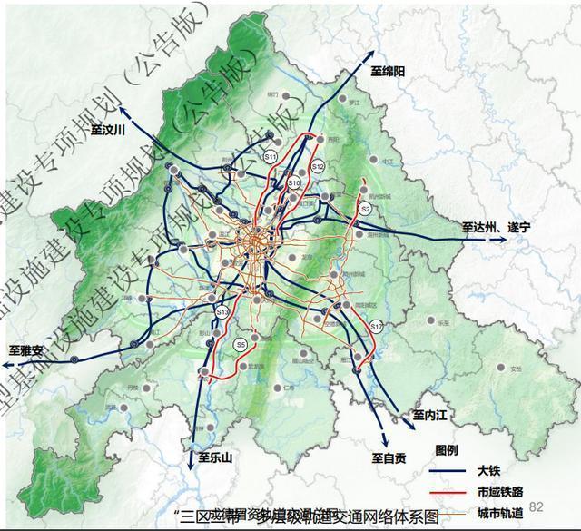 彭州市规划s10铁路覆盖了彭州片区,新繁片区,新都老城