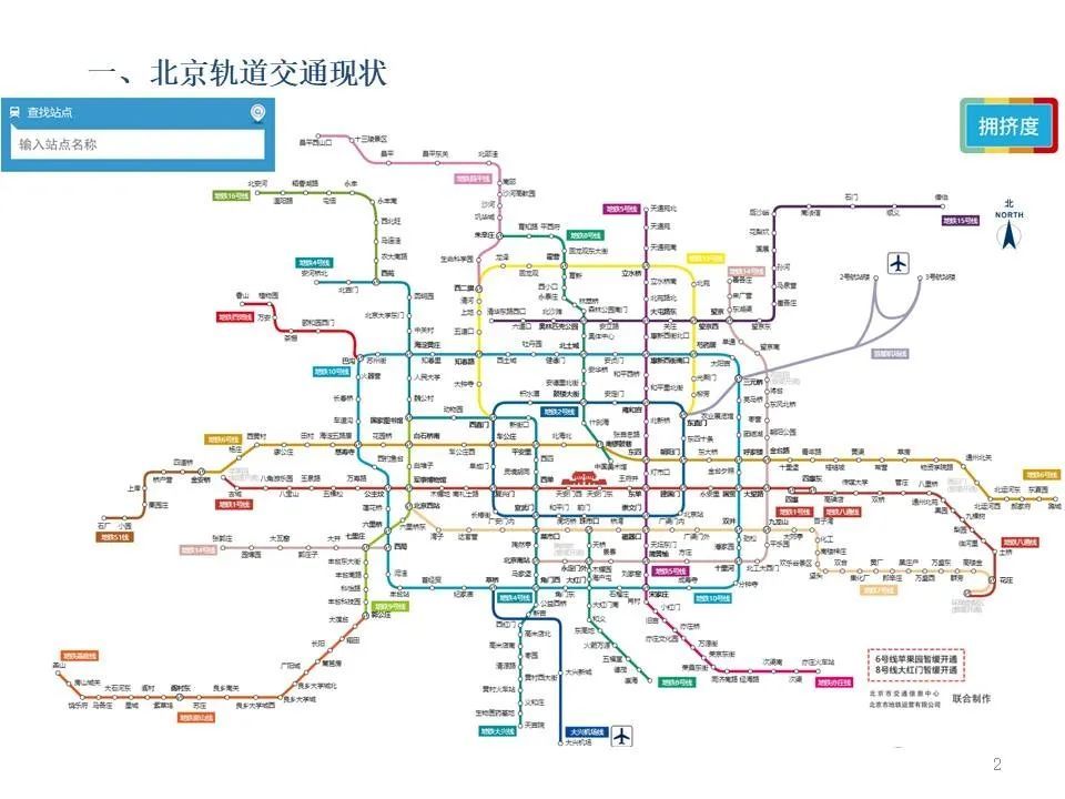 第一张图是北京地铁现状,第二张图是北京轨道交通2035年规划图,很