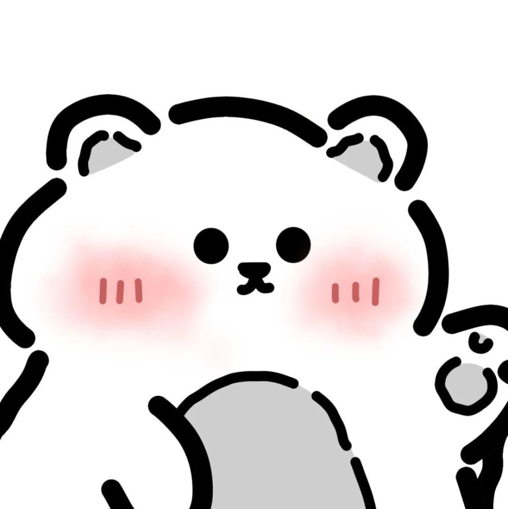 真的是超可爱的小熊小兔情侣头像