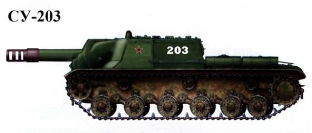 鼠式超重型坦克也接不下一招,二战苏联夭折的su-203重型自行火炮