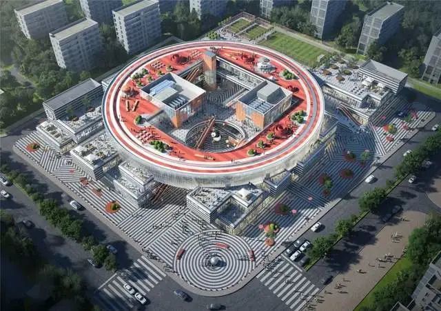 上海新环广场,传统与现代相融的巨型"圆环"建筑