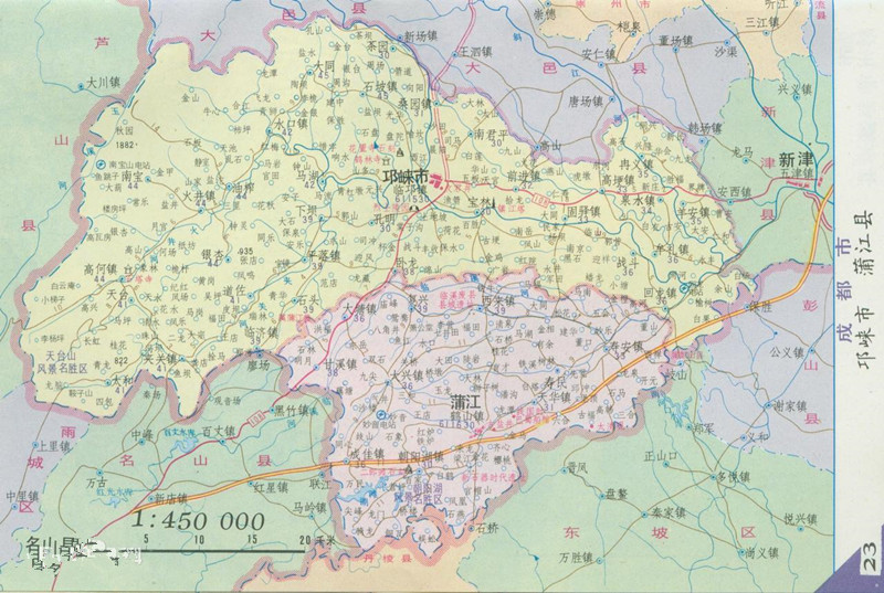 崇州,大邑,邛崃及蒲江县市轨道交通规划s19线,s8线,s7