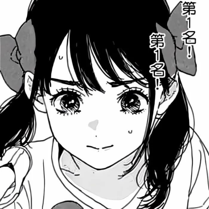 漫画风女生头像丨黑白动漫头像