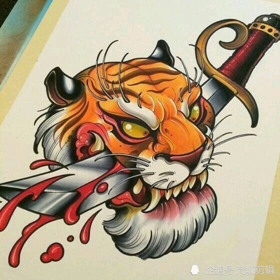 老虎纹身图案40款【纹身素材分享第2期动物】