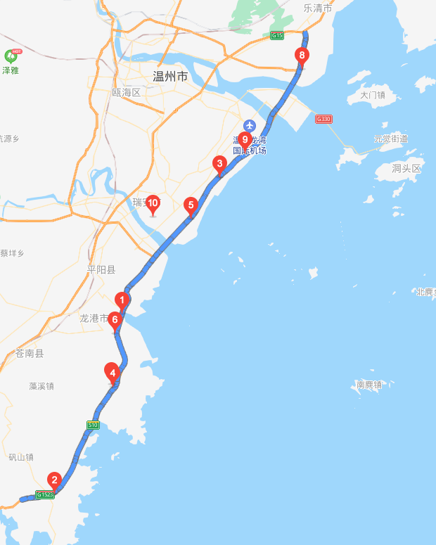 甬莞高速即宁波至东莞高速公路,高速路网编号为g1523,其温州段又被称