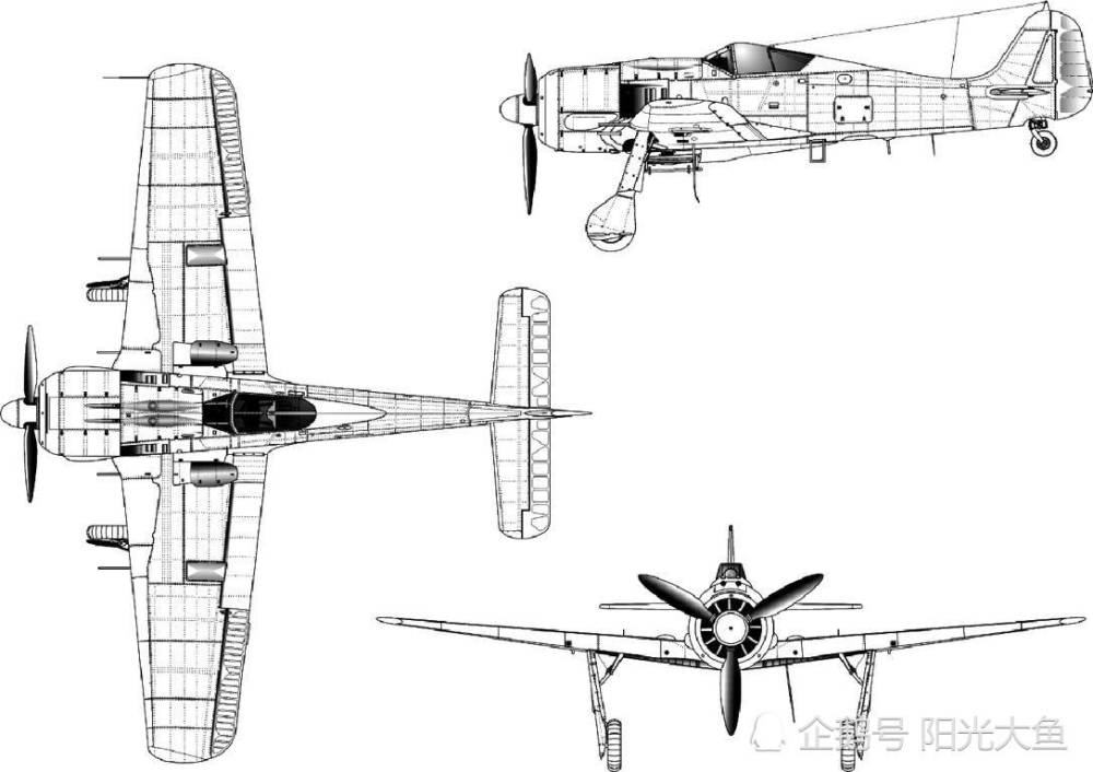 fw-190 是德国二次大战期间所使用的一款战斗机,当时与bf-109战斗机