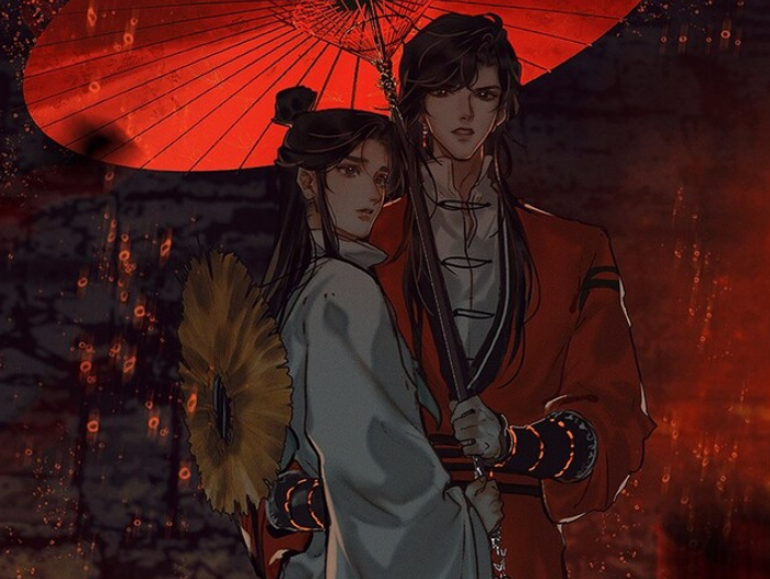 天官赐福:花怜撑然,银蝶饰品虽惹眼,却不及花城那双搂