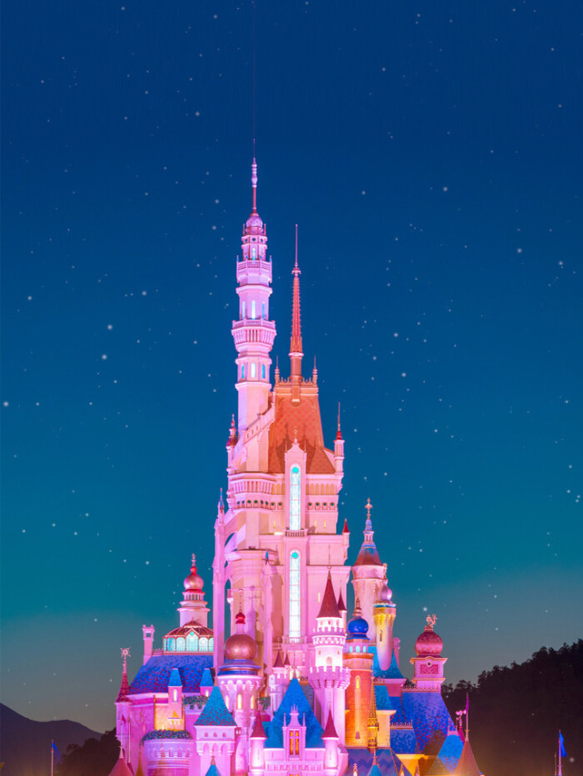 背景|迪士尼城堡微信8.0状态背景图