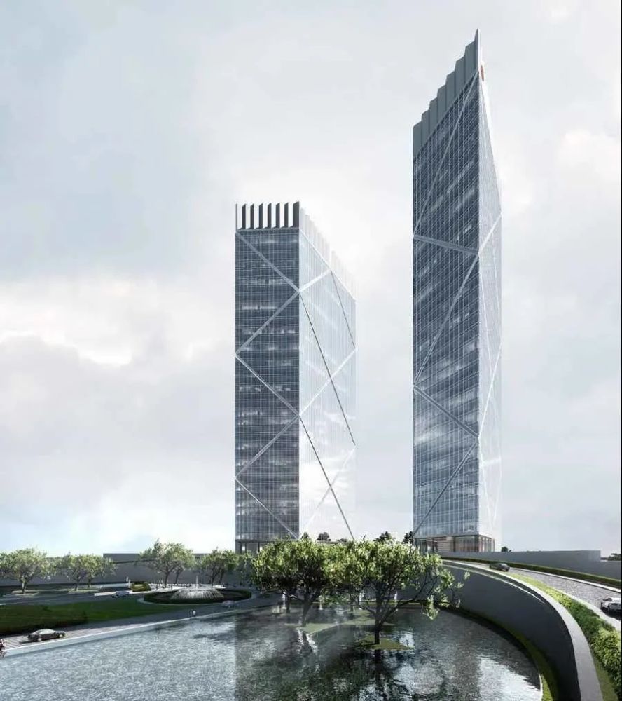 200米双子塔闪耀滴水湖!临港西岛金融中心项目设计方案正式公示