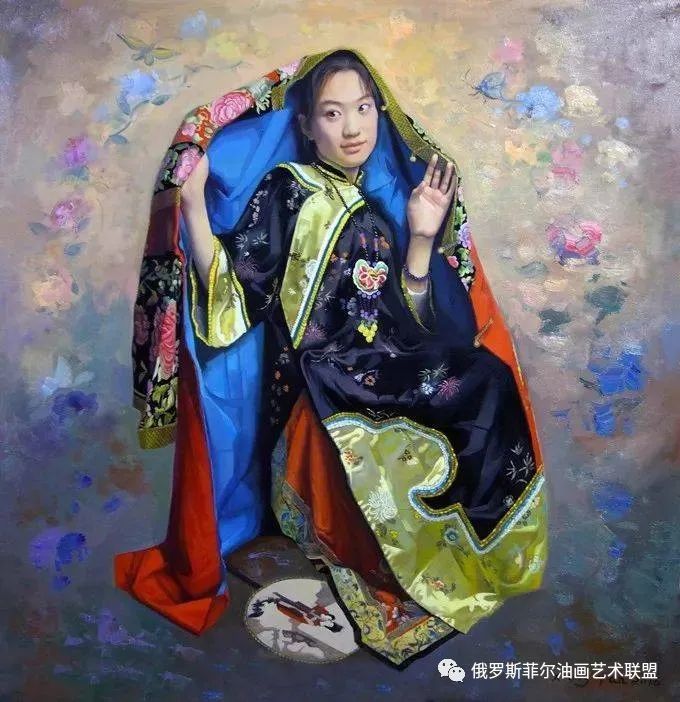 【油画欣赏】鲁美女教授画中的少女,青春靓丽,细腻逼真