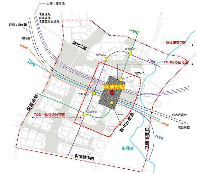 成都将建设的一座火车站,等级为一等站,将成为新的国铁枢纽站