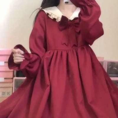 ins过年红喜庆女生头像