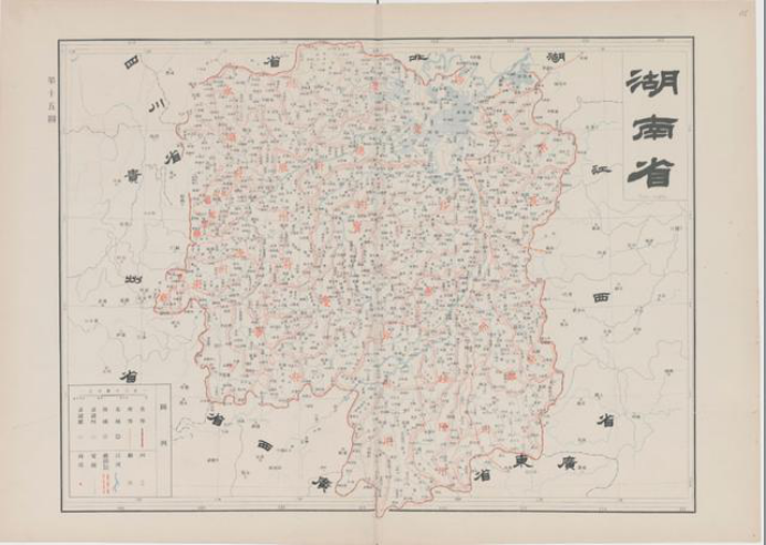 《大清帝国全图》湖北省地图 仅从行政区划分上看,一百多年以