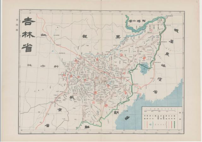 《大清帝国全图》盛京省地图 盛京省就是现今的辽宁省,从地图上对比