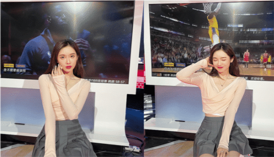 nba女主播美娜,曾被质疑"豪门捞女",秀身材遭网友吐槽