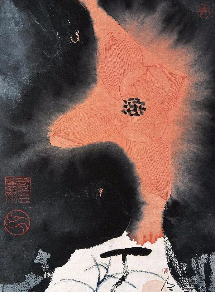 超前意识的国画—海派画家杭州陈家泠国画作品欣赏(图)