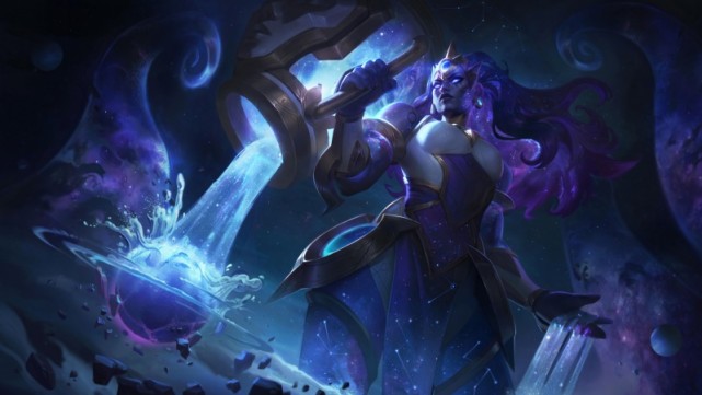 今天是暗星女王带领的星神们(lol超清壁纸分享)