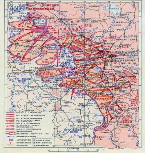 1941年冬莫斯科保卫战之后的苏德战争态势