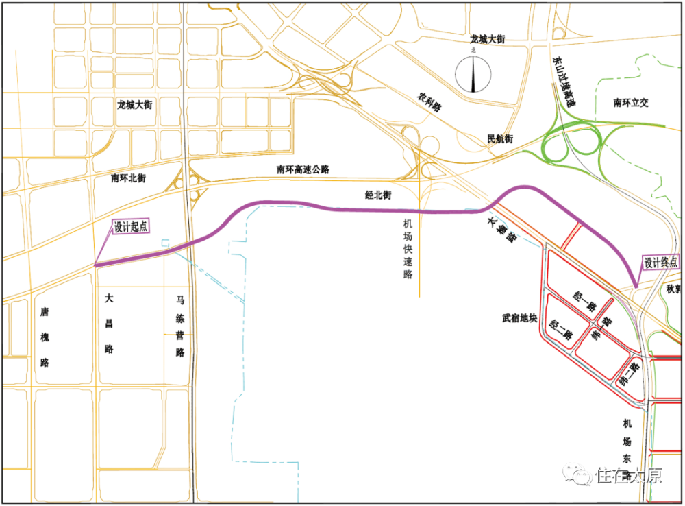 武宿机场周边位置示意图 经北街规划示意图 龙盛街规划示意图 西温庄
